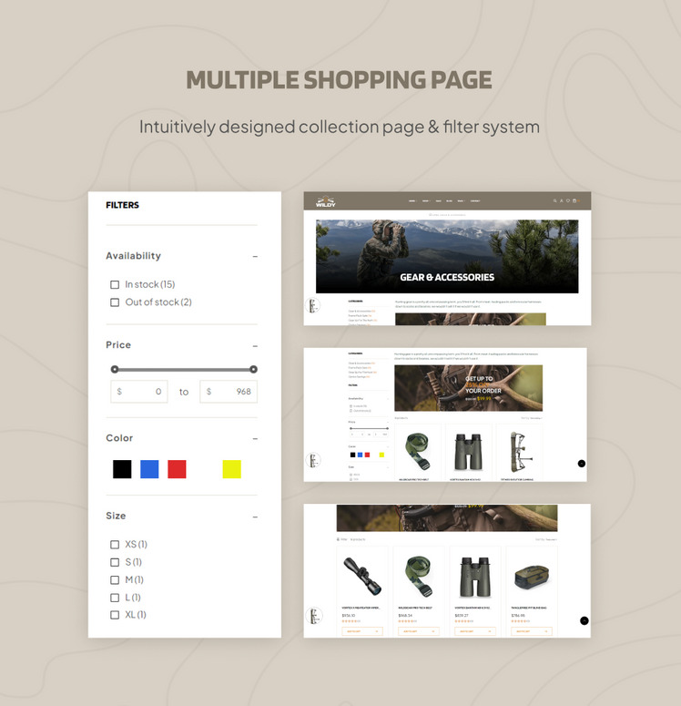 Ap Wildy Hunting Outdoor Shopify Theme #401554