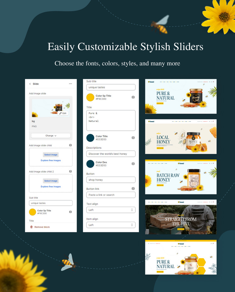 Ap Beezi Honey Organic Food Shopify Theme #351422