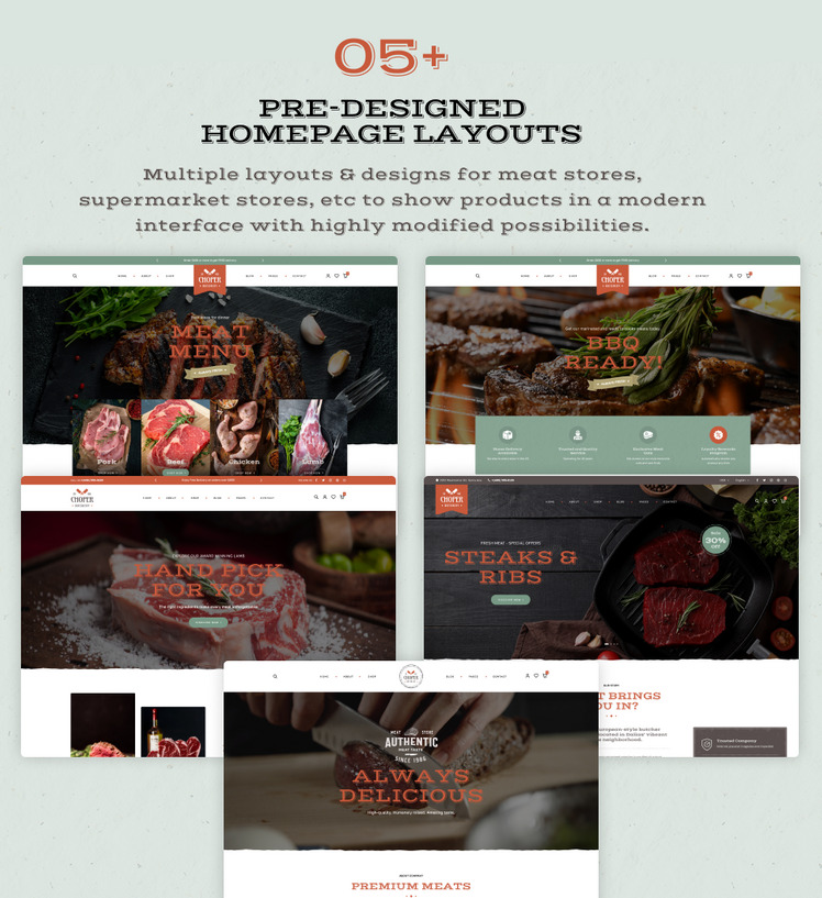 Ap Choper Fresh Meat Supermarket Shopify Theme #343939