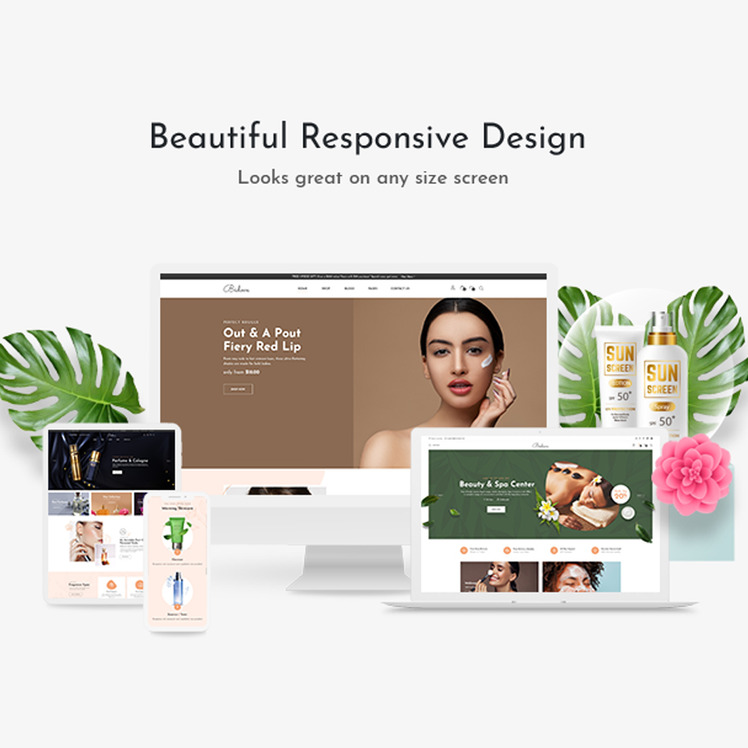 Beauty Cosmetic Responsive Store Shopify Theme #194273