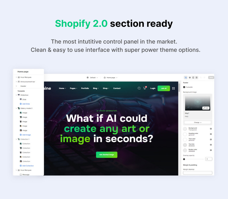 Ap Aine AI Image Generator Shopify Theme #424615