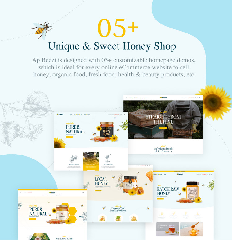 Ap Beezi Honey Organic Food Shopify Theme #351422