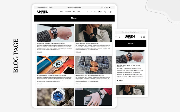 Luxury Shopify Watch Template Shopify Watches Stores Shopify Smart Watch Store Shopify #330324-6
