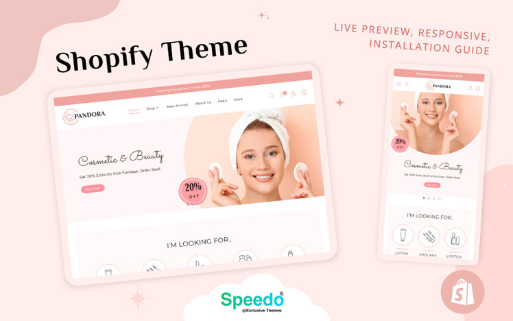 Beauty Shopify Theme SkinCare Shopify Theme Boutique Shopify Template Shopify OS #297330-2
