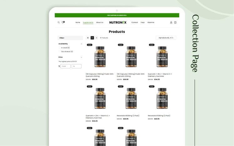 Nutronix Shopify Nutrition Theme Shopify Health Care Products Shopify Supplement shopify #321116-7