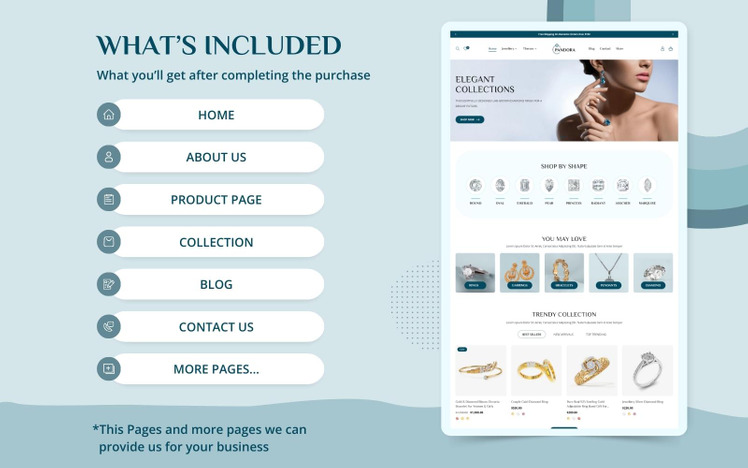 Pandora Jewelry Shopify Theme Minimalist Clean Shopify jewellery Theme Shopify OS #274237-12