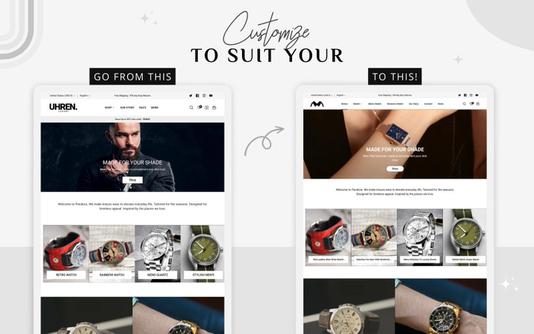 Luxury Shopify Watch Template Shopify Watches Stores Shopify Smart Watch Store Shopify #330324-9