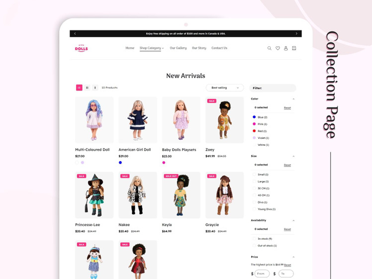 Shopify Barbie Doll Theme Shopify Kids Toys Theme Latest Shopify #299696-6
