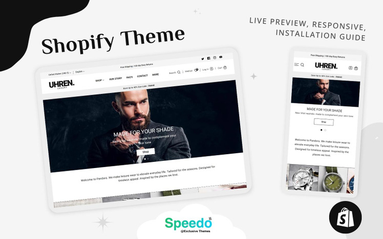Luxury Shopify Watch Template Shopify Watches Stores Shopify Smart Watch Store Shopify #330324-2