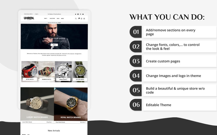 Luxury Shopify Watch Template Shopify Watches Stores Shopify Smart Watch Store Shopify #330324-14