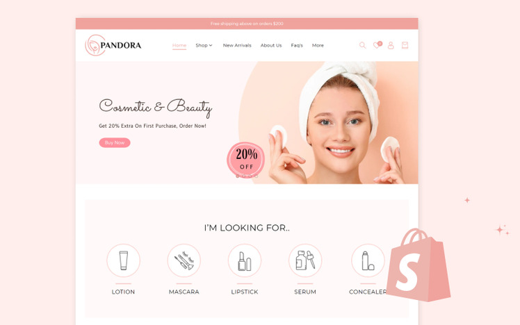 Beauty Shopify Theme SkinCare Shopify Theme Boutique Shopify Template Shopify OS #297330-5