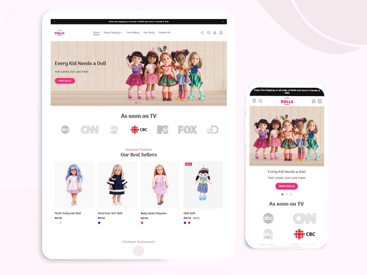 Shopify Barbie Doll Theme Shopify Kids Toys Theme Latest Shopify #299696-1