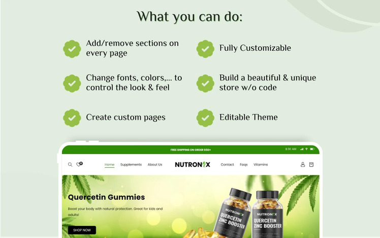 Nutronix Shopify Nutrition Theme Shopify Health Care Products Shopify Supplement shopify #321116-8