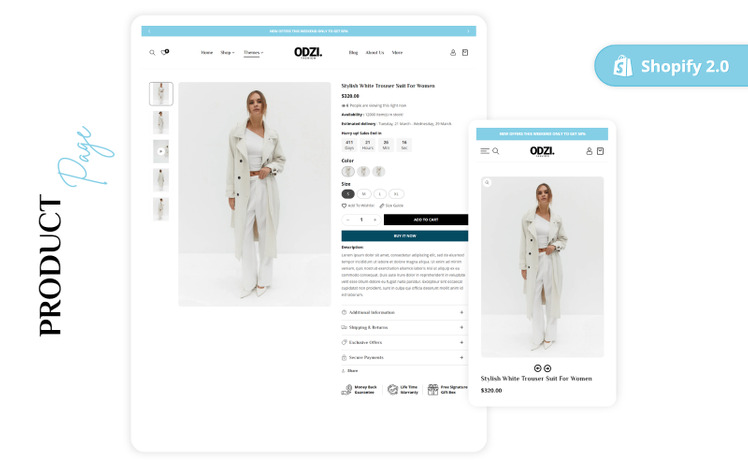 Shopify High Converting Fashion Theme Shopify Apparel Clothing Store Shopify #299695-3