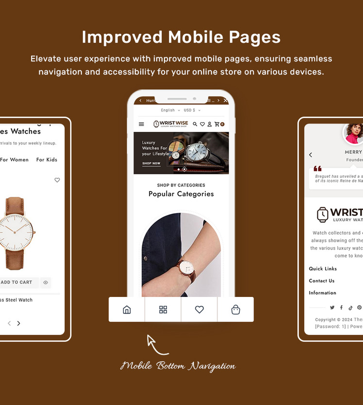 WristWise Watches Accessories Shopify Theme #385252-14
