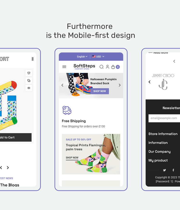 SoftSteps Minimal Shopify theme for Socks Fashion Accessories #373178-7