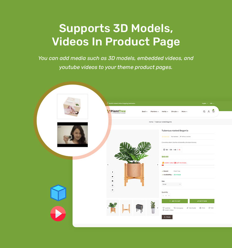 Plant Tree Plants Nursery Houseplants Shopify OS Multipurpose Theme #329809-14