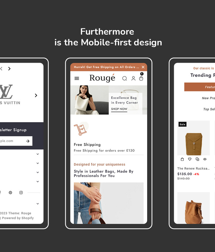 Rouge Shopify Responsive Theme for Luxury Leather Bag Shops #349202-7