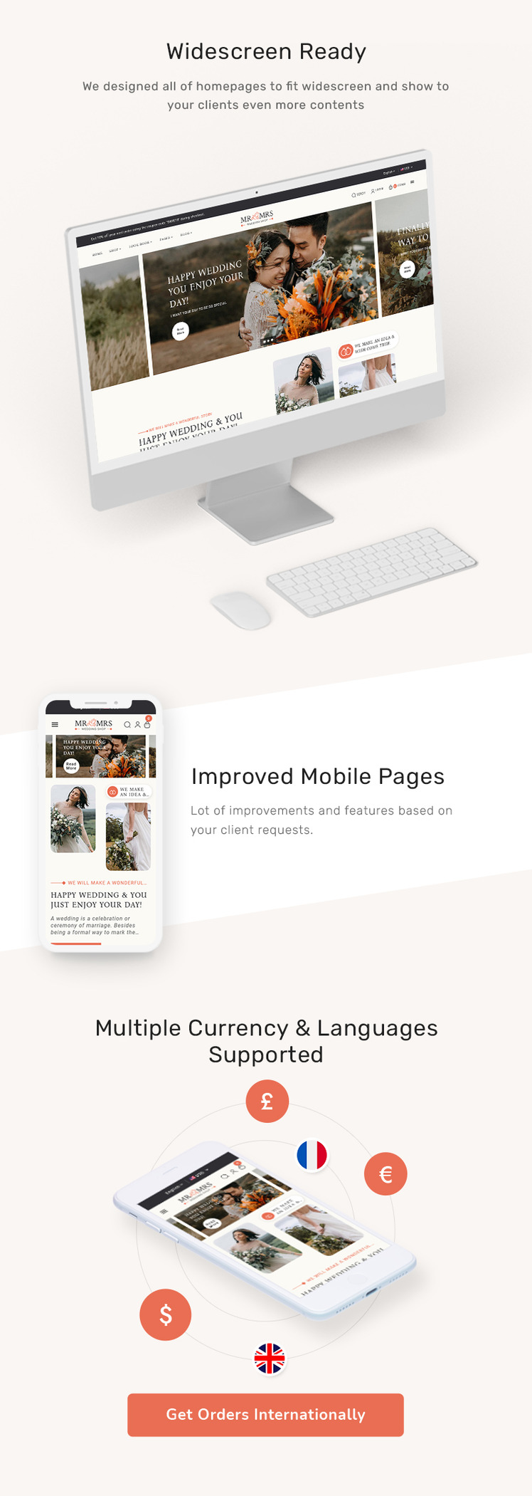 Mr Mrs Crafted Shopify Responsive Theme For Wedding Studio Apparel #369822-3