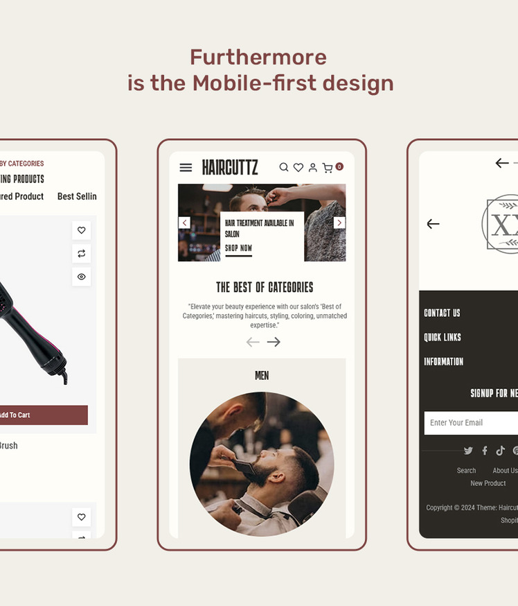 HairCuttz Modern Shopify Theme For Barber Shop Hair Beauty Saloon #382827-6