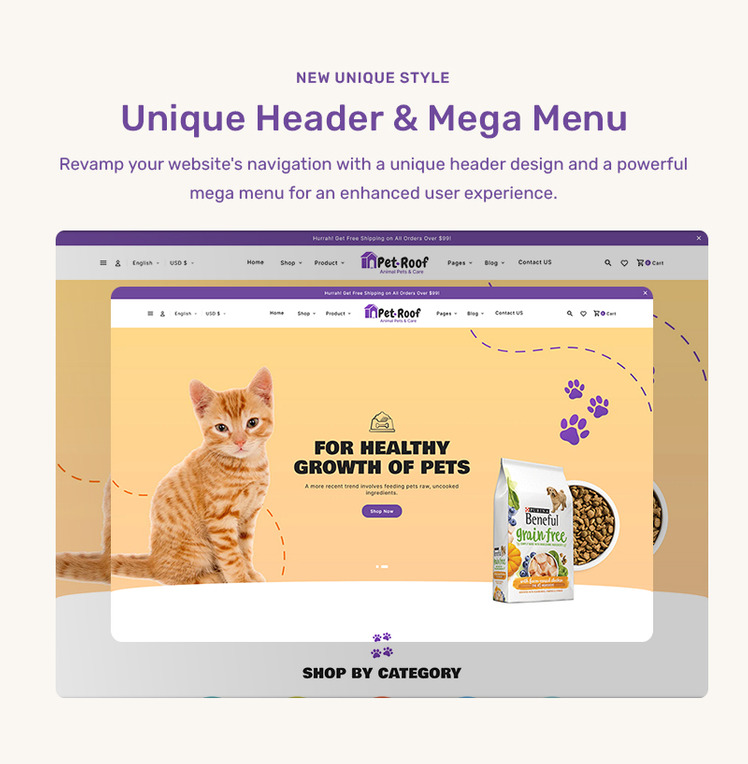 PetRoof Animal Pets Care Shopify Responsive Theme #390611-9