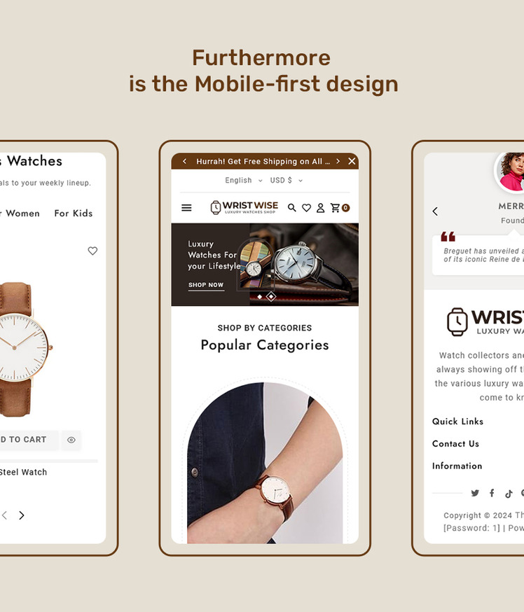 WristWise Watches Accessories Shopify Theme #385252-6