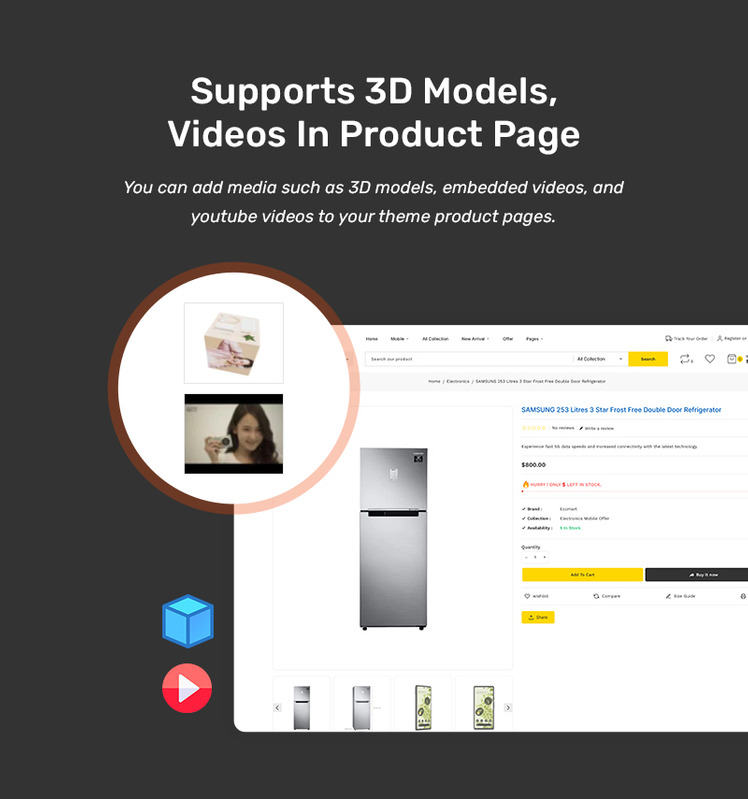 Ecomart Electronic Marketplace Store Shopify OS Responsive Theme #339827-14