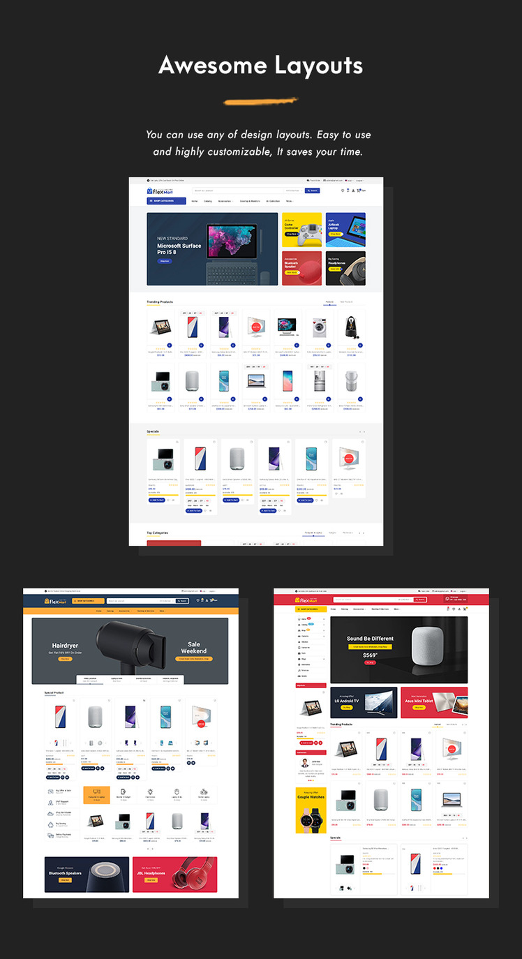 Flexmart Multipurpose Shopify Theme for Electronics Store #216146-2