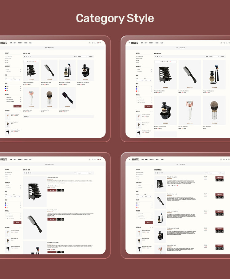 HairCuttz Modern Shopify Theme For Barber Shop Hair Beauty Saloon #382827-5