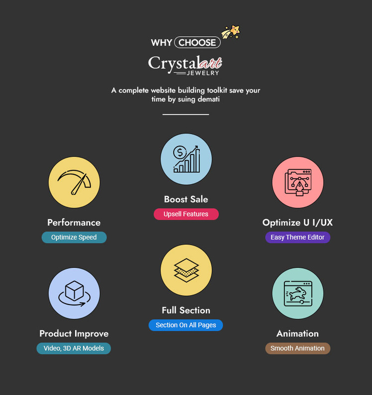 CrystalArt Jewelry Imitation Shopify Responsive Theme #338440-2
