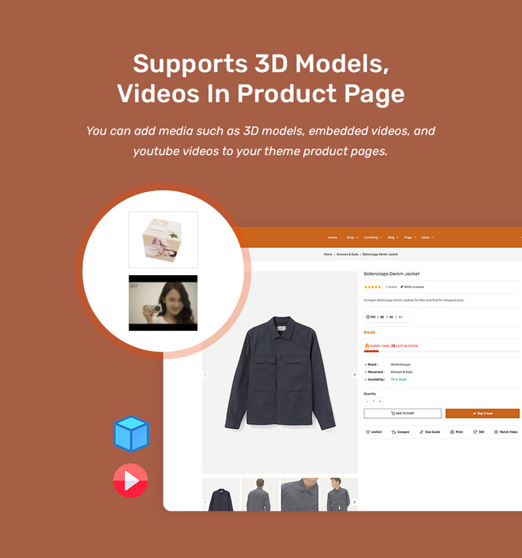 Kasaya Fashion Boutique Store Shopify OS Multipurpose Responsive Theme #308610-12