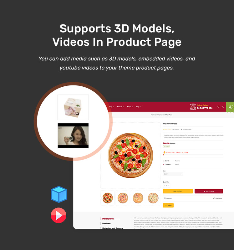 Pizzeria Shopify Theme for Pizza Fast Food Restaurant Cafes #346339-14