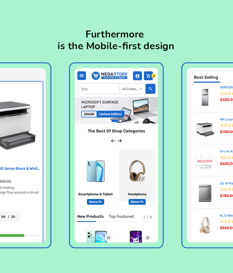 Megastore Electronics Gadgets Marketplace Store for Shopify OS #300461-6