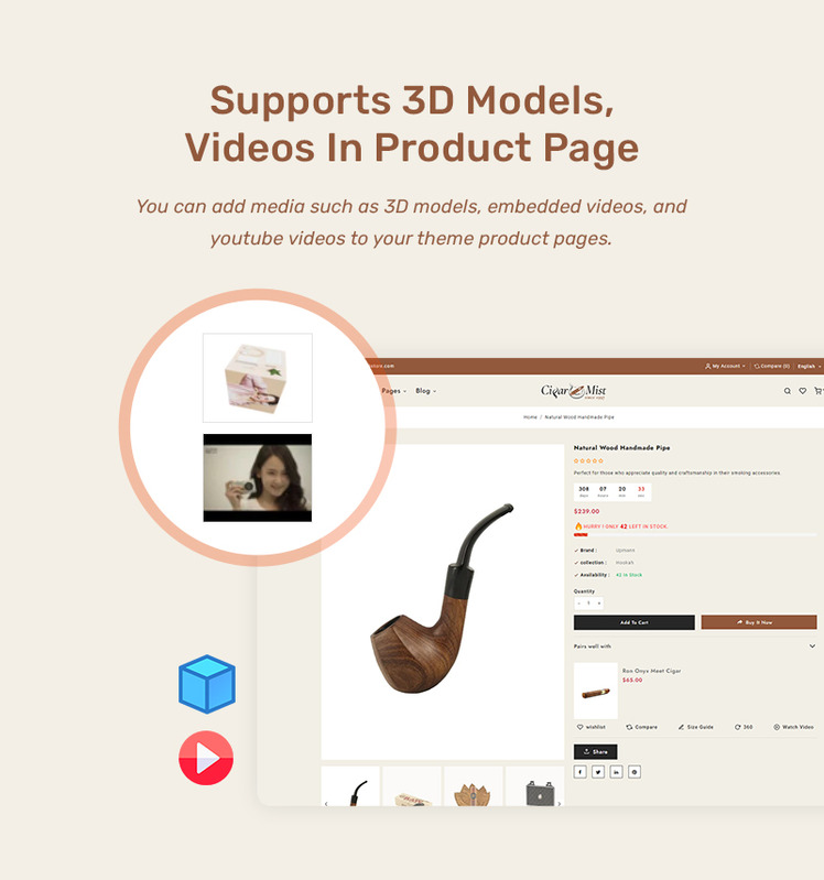 CigarMist Shopify Theme for Cigar Tobacco Stores #429131-23