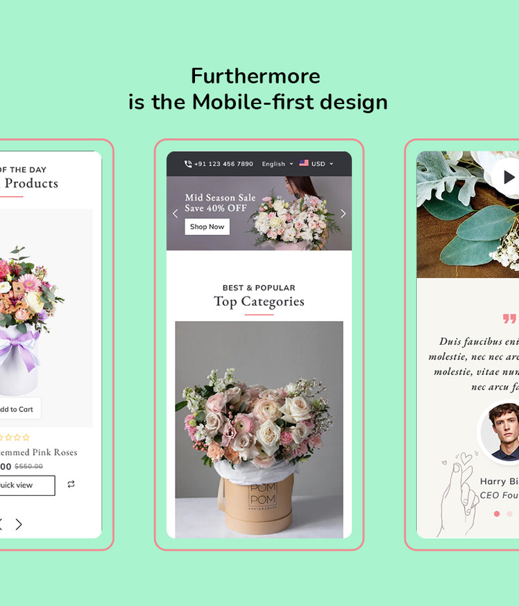 Florial Flower Decoration Shopify Responsive Theme #297219-6