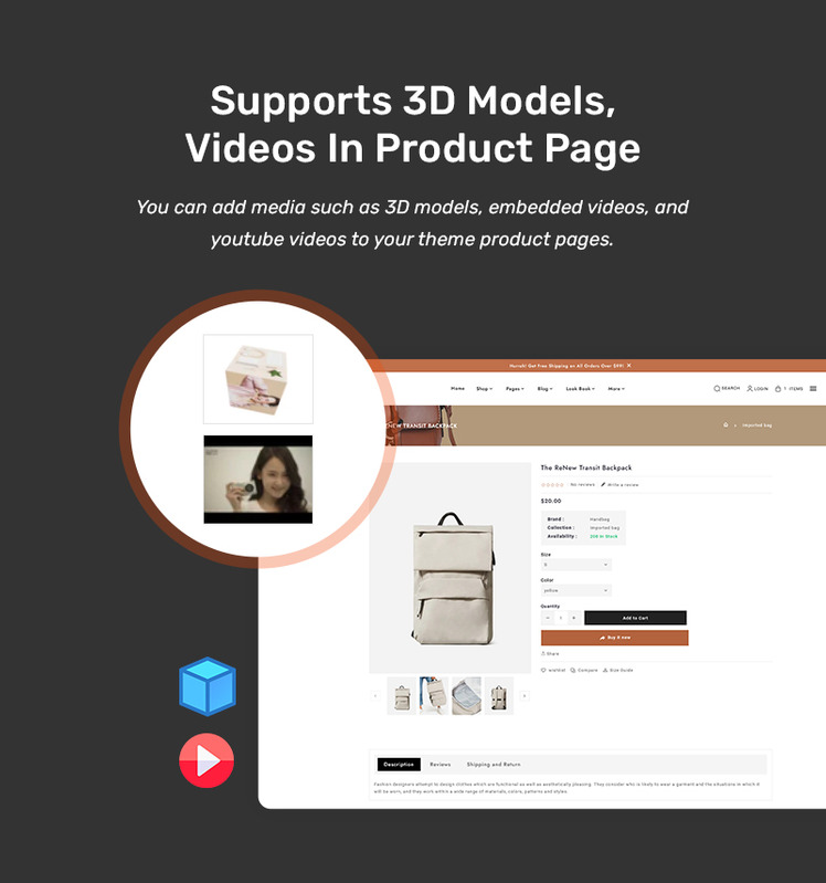 Rouge Shopify Responsive Theme for Luxury Leather Bag Shops #349202-14