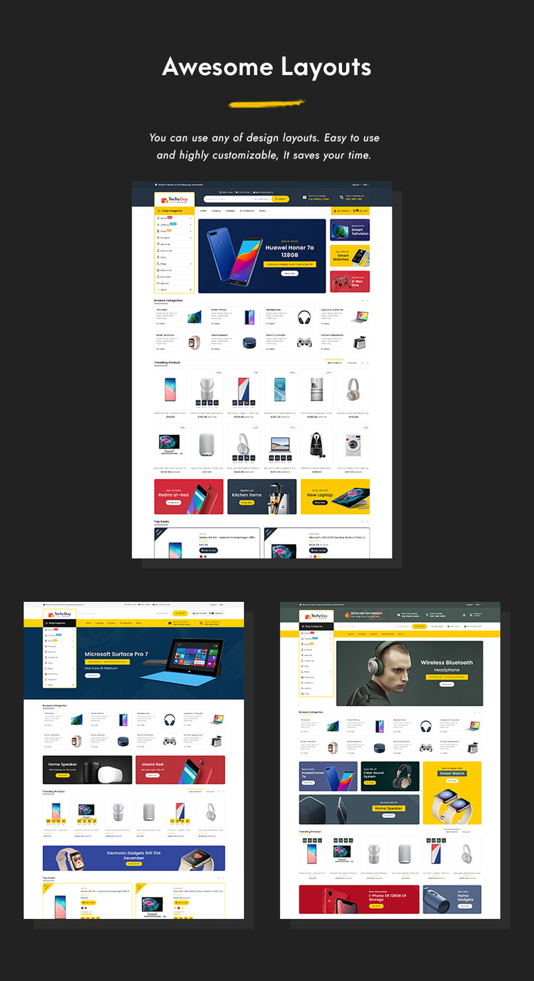 TechyGuy Electronics and Computers Multipurpose Shopify Responsive Theme #204995-2