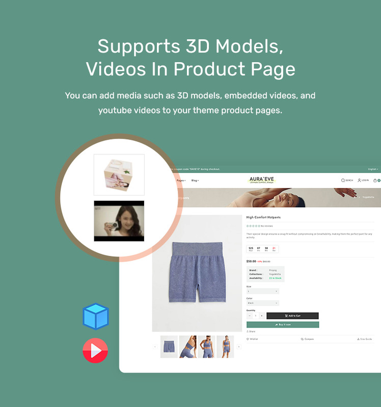 AuraEve Minimal Shopify Theme For Yoga Wear Fitness Sports #370257-14