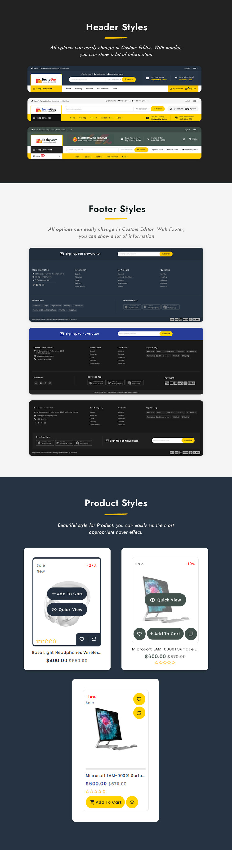 TechyGuy Electronics and Computers Multipurpose Shopify Responsive Theme #204995-4