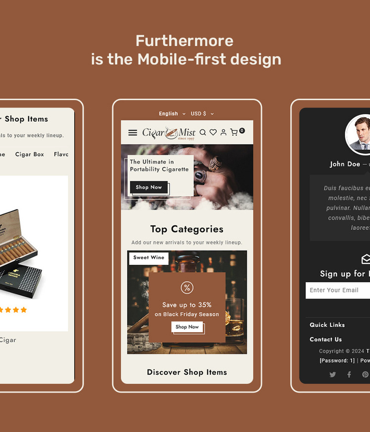 CigarMist Shopify Theme for Cigar Tobacco Stores #429131-5