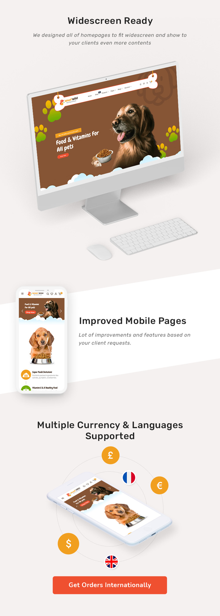 WoofWild Pet Food Accessories Store Shopify OS Multipurpose Responsive Theme #310298-3