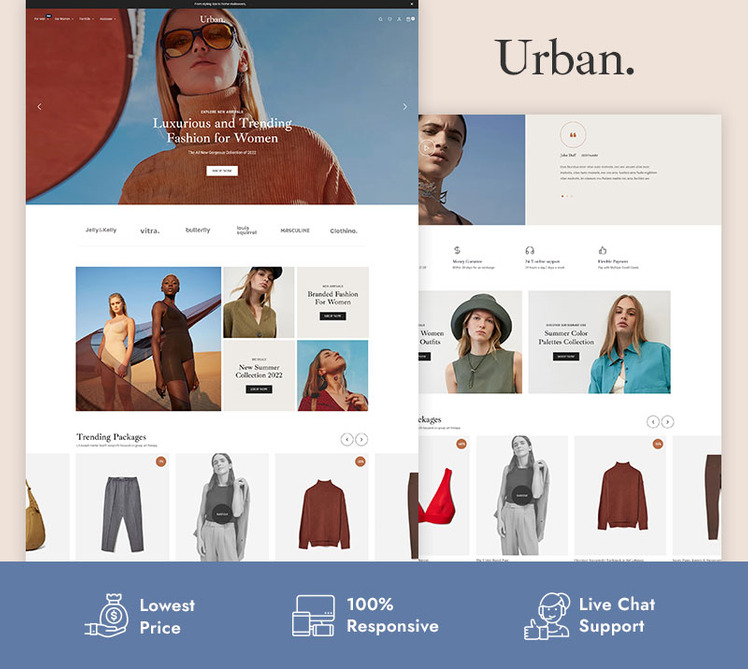 Urban Luxurious and Trending Fashion Shopify Responsive Theme #285257-1
