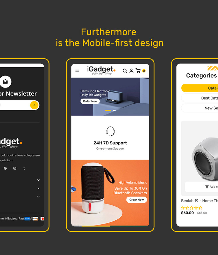 iGadget Minimal Shopify Theme For Electronics Gadgets Speakers #369812-7