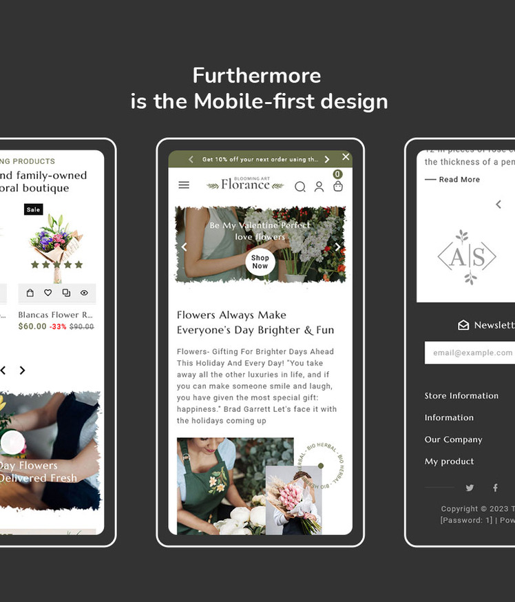 Florance Crafted Shopify Theme For Flowering Blooming Bouquet Flower Art Crafts Stores #375549-7