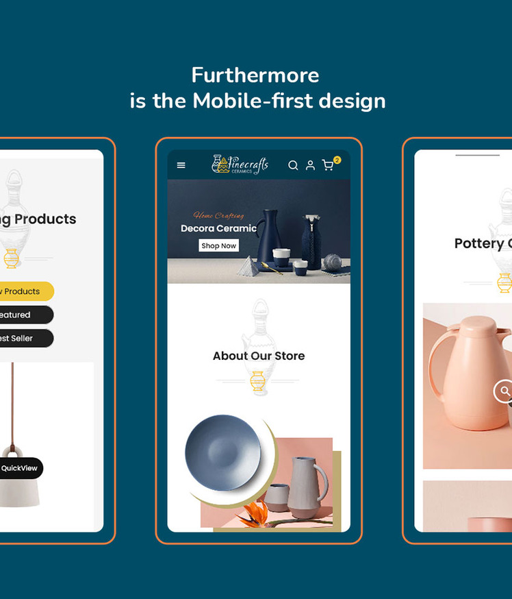 Finecraft Pottery and Ceramics Handmade Shopify Themes #332138-7