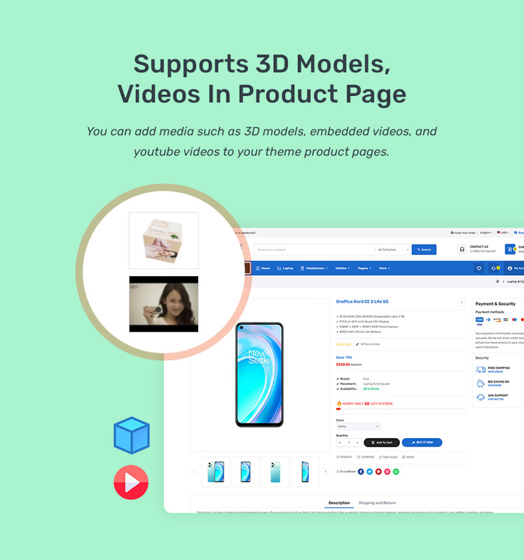 Megastore Electronics Gadgets Marketplace Store for Shopify OS #300461-13