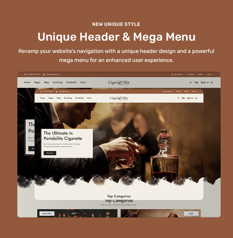 CigarMist Shopify Theme for Cigar Tobacco Stores #429131-8