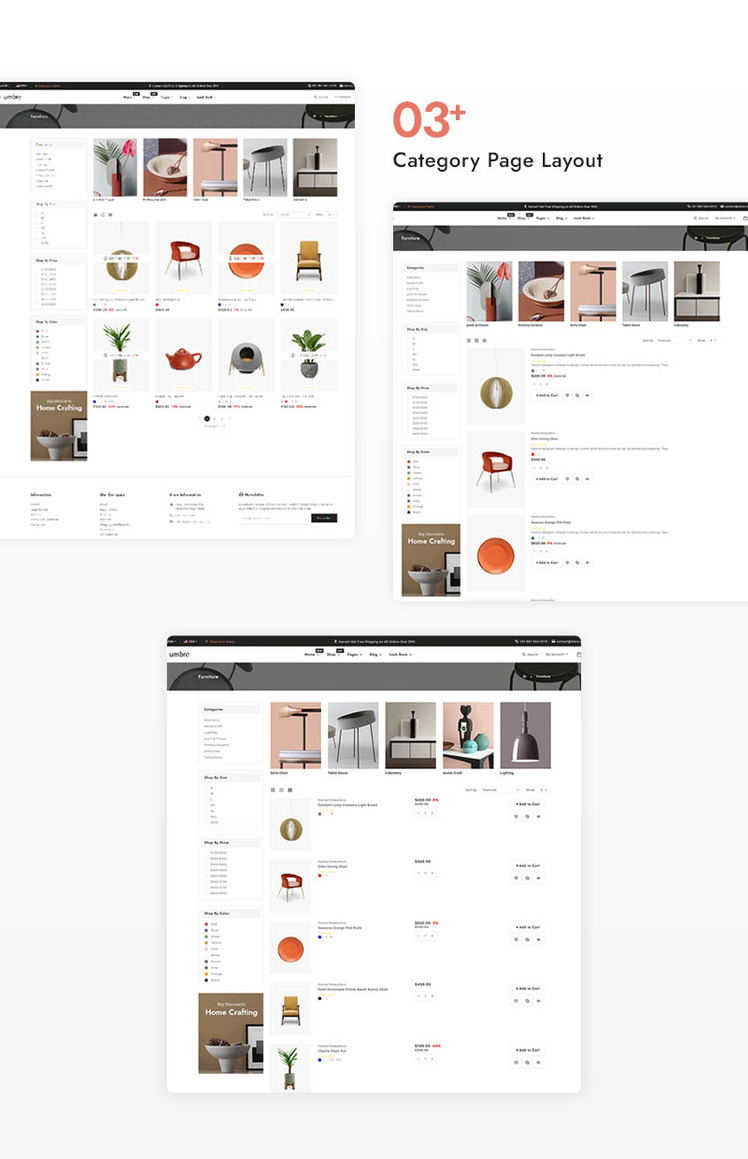 Umbro Home Decor and Interior Furniture Shopify Responsive Theme #305892-16