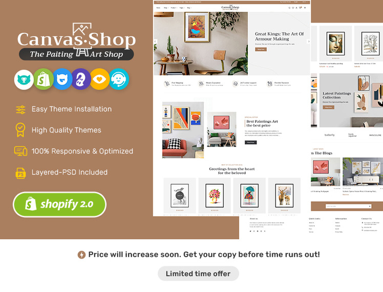 CanvasArt Crafted Shopify For Painting Art Crafts Home Decor Furniture #371726-1