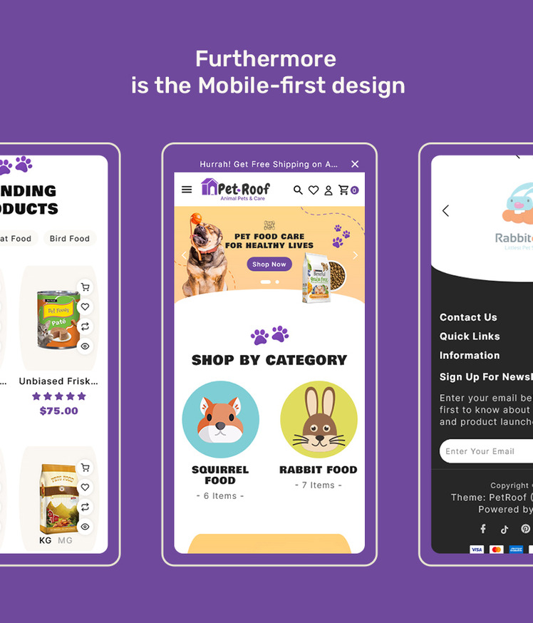 PetRoof Animal Pets Care Shopify Responsive Theme #390611-6